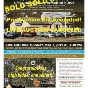 SOLD! Shoreline Auto 5409 Virginia Beach Blvd